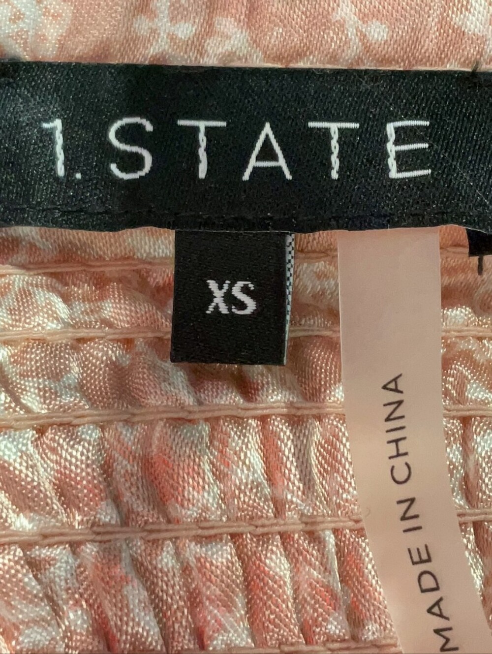 ANTHROPOLOGIE 1. State Pink Peplum Top - Size XS - NWT - Picture 5 of 5